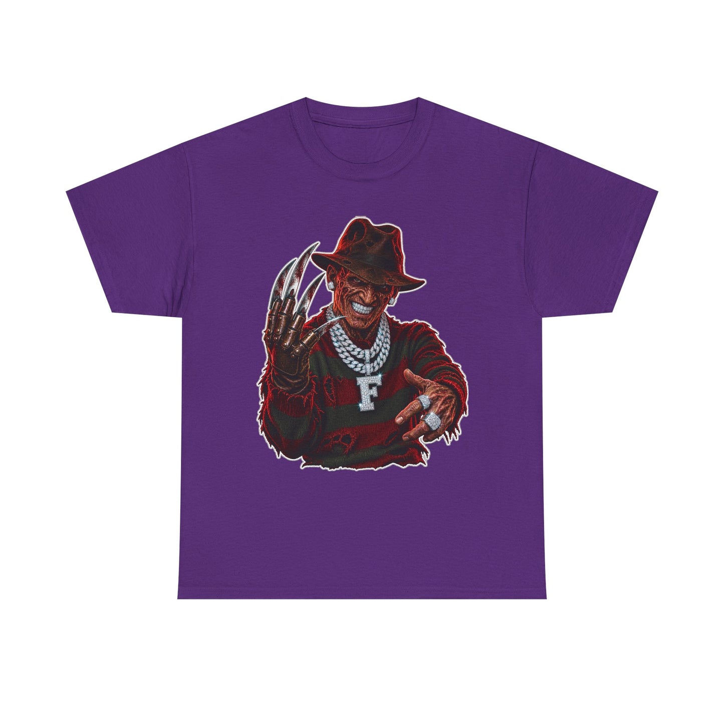 Freddy Krueger Horror T-Shirt – Retro Blades & Chains Graphic Tee